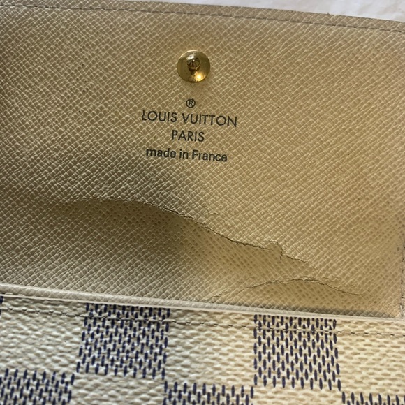 AUTHENTIC Louis Vuitton Damier Azur Elise Wallet - Picture 6 of 13